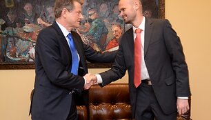 Gintautas Labanauskas (d.) ir Rolandas Paksas