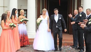 Tomas Gadeikis ir jo žmona Jovita