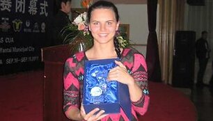 Lina Pleskytė - povandeninio plaukimo su pelekais Pasaulio taurės nugalėtoja