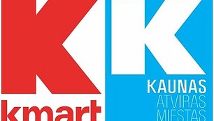 Kauno prekės ženklas ir JAV prekybos tinklo  „Kmart“ prekės ženklas. Panašu?