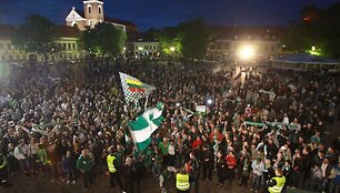 &bdquo;Žalgirio&ldquo; sirgaliai Kauno Rotu&scaron;ėje
