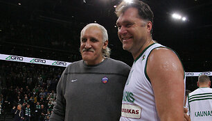 Vladimiras Tkačenka ir Arvydas Sabonis