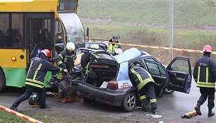 Avarija Piliakalnio gatvėje Kaune