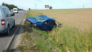 Avarija kelyje A1 Kai&scaron;iadorių rajone