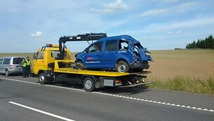 Avarija kelyje A1 Kai&scaron;iadorių rajone