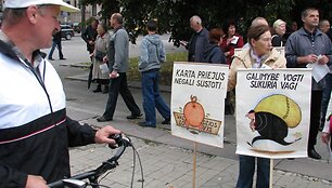 Mitingas Vienybės aik&scaron;tėje