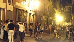 &Scaron;itaip antradieniais atrodo siauros Palmos centro gatvelės. 