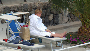 Angela Merkel atostogauja