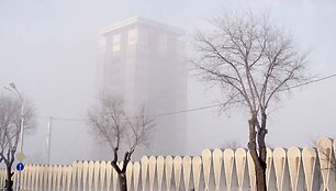 Snaudžiantis žieminis Jerevanas