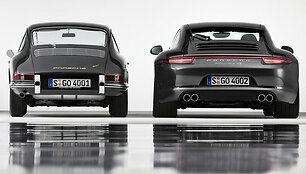 Pirmosios kartos ir naujausias &bdquo;Porsche 911&ldquo; automobiliai