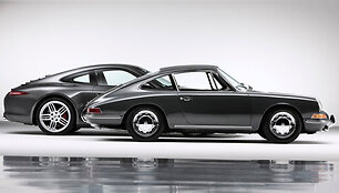 Pirmosios kartos ir naujausias &bdquo;Porsche 911&ldquo; automobiliai
