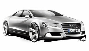 &bdquo;Audi A8&ldquo; eskizas