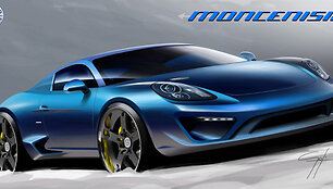 Patobulinto &bdquo;Porsche Cayman S&ldquo; eskizas