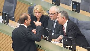 Виктор Успасских и министры от Партии труда 