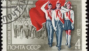 Sovietų pa&scaron;to ženklas, skirtas pionieriams 