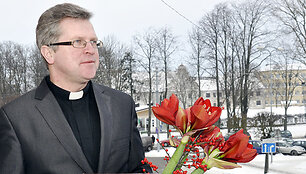 Laukžemės ir &Scaron;ventosios klebonas Vidmantas Gricius