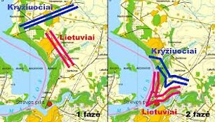 Lietuvos ir Kryžiuočių kariuomenės pozicijos Strėvos mū&scaron;yje