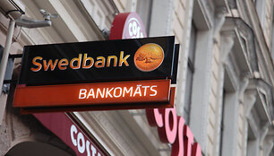 Банкомат Swedbank в Латвии.