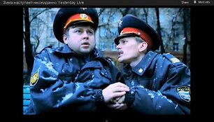 Скриншот видео пародии о зиме