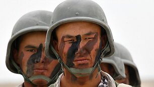 Солдаты армии Казахстана