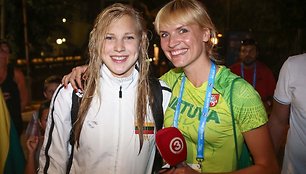 Rūta Meilutytė ir Vlada Musvydaitė