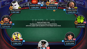 WSOP Online finalinis stalas