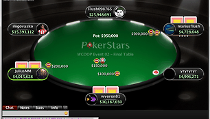 Lietuvis "JuliusMM" WCOOP finale / PokerStars.net nuotr.