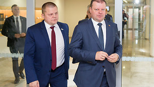 Dainius Gaižauskas ir Saulius Skvernelis