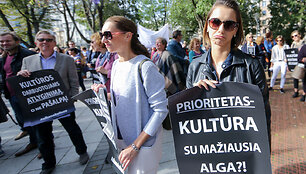 Kultūros darbuotojų potesto akcija