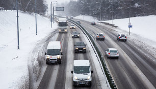 Ketvirtadienio eismo sąlygos Vilniuje