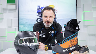 15min studijoje – ledo iššūkį Jakutijoje motociklu įveikęs Karolis Mieliauskas