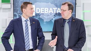 15min studijoje kandidatų į prezidentus debatai &ndash; M.Puidokas ir N.Puteikis