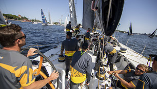 Regatos „AF Offshore Race“ aplink Gotlando salą startas