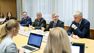Spaudos konferencija apie vizitą į Armėniją