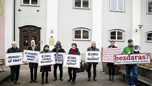 Piketas dėl Žygimantų gatvėje planuojamų statybų