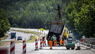 Remontuojama Stepono Batoro  gatvė
