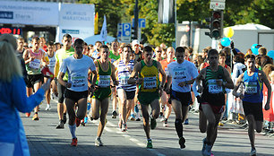 Tarptautinio Vilniaus maratono akimirka