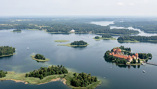 Trakai iš paukščio skrydžio