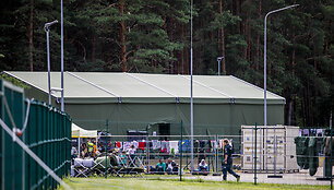 Migrantai Druskininkų užkardoje