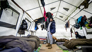 Migrantų gyvenimo sąlygos Pu&scaron;kų pasienio užkardoje