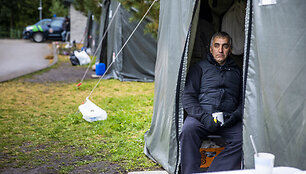 Migrantų gyvenimo sąlygos Pu&scaron;kų pasienio užkardoje