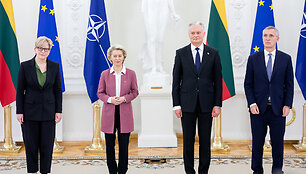 Ingrida &Scaron;imonytė, Ursula Von Der Leyen, Gitanas Nausėda, Jensas Stoltenbergas
