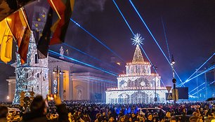 Naujųjų metų sutikimas Vilniaus Katedros aikštėje