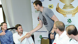 Arvydas Macijauskas ir Darius Songaila