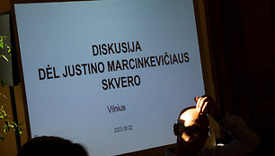 Diskusija dėl J. Marcinkevičiaus skvero atnaujinimo