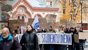 Studentų eisena Vilniuje