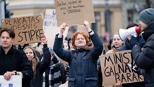 Studentų eisena Vilniuje