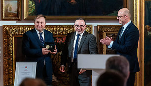 „Jono Karolio Chodkevičiaus Aukso medalio už Valstybės stiprinimo veiklą“ įteikimo ceremonija