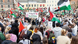 Malmės gatvėse – protestas prieš Izraelio dalyvavimą „Eurovizijoje“
