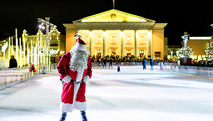 Kalėdiškai pasipuošęs Vilnius